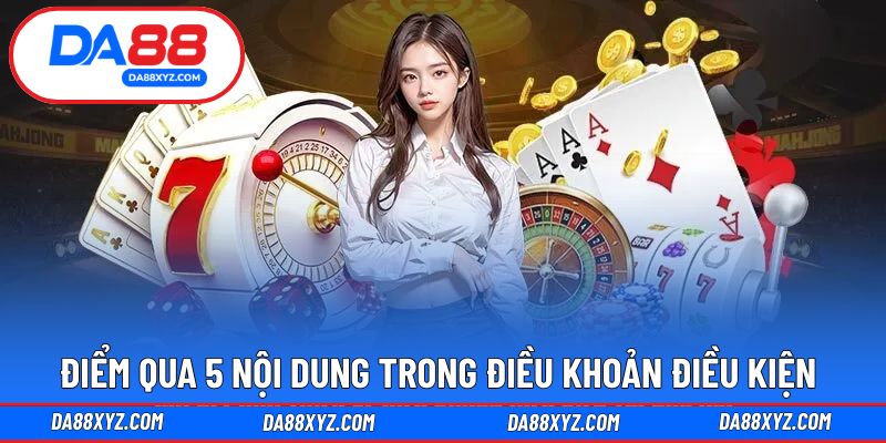 5 nội dung quy định điều khoản sử dụng hệ thống